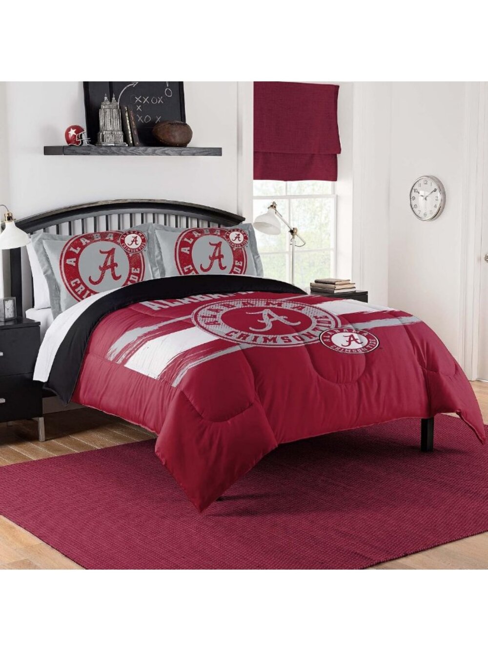 Cozy Crimson Tide Comforter Set - Perfect Bedding for Dorms, Guest Rooms & Game